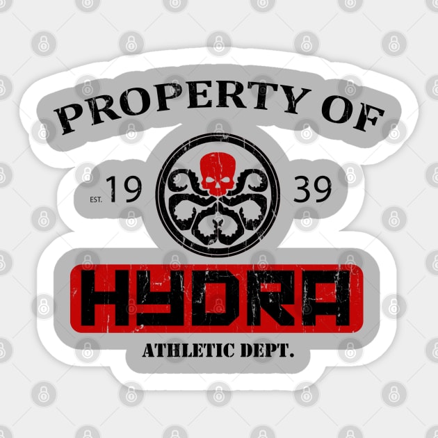 Hydra Athletic Dept. Sticker by ExplodingZombie